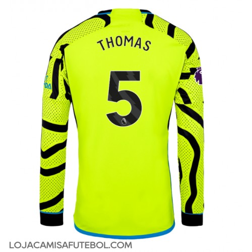 Camisa de Futebol Arsenal Thomas Partey #5 Equipamento Secundário 2023-24 Manga Comprida